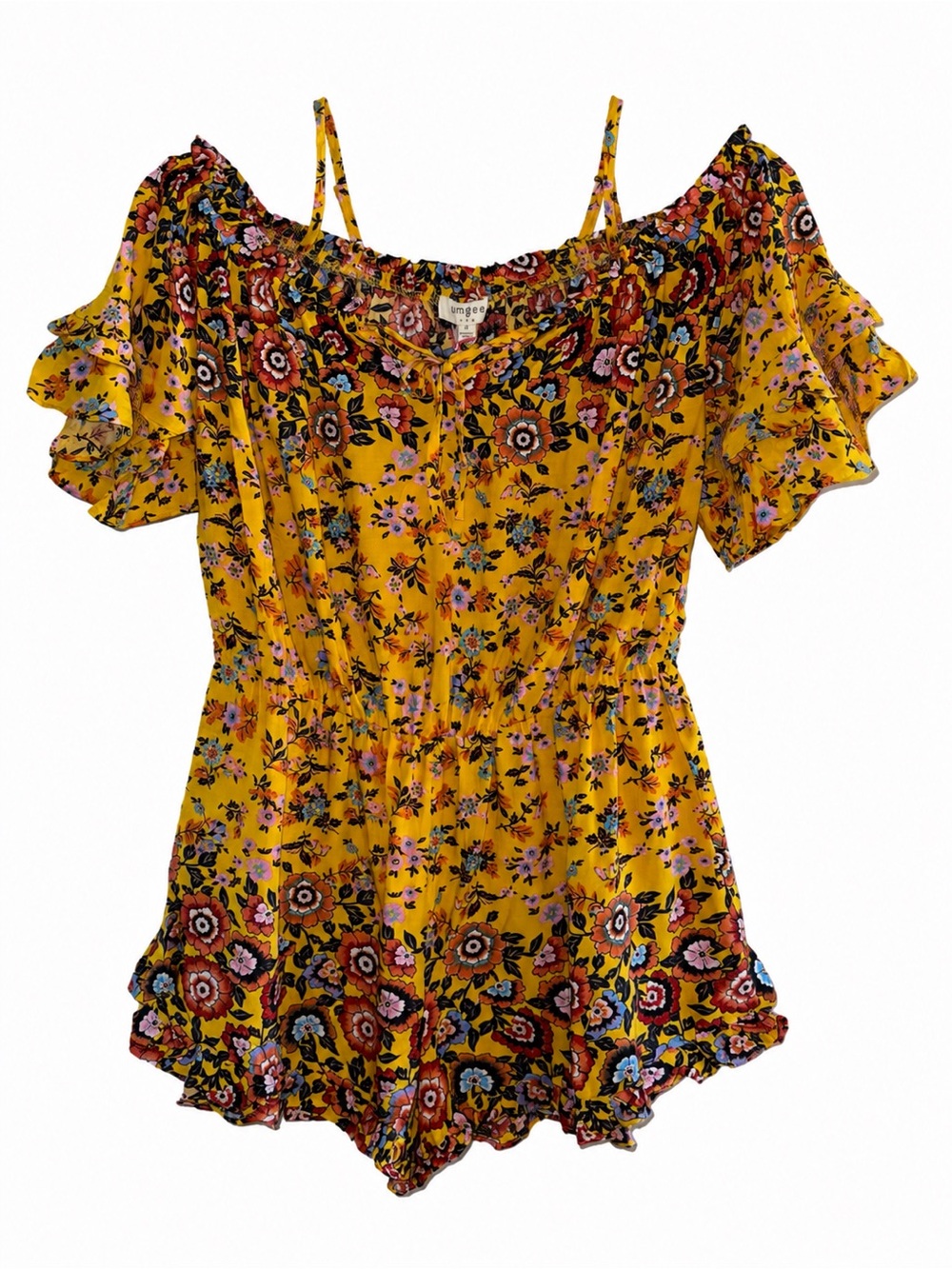Umgee Boho Off Shoulder Romper - Cute!
